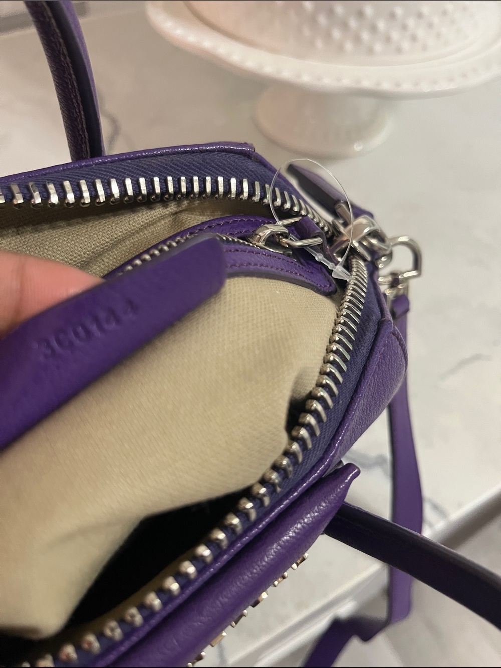 Givenchy Purple Antigona Mini Satchel - Picture 10 of 10